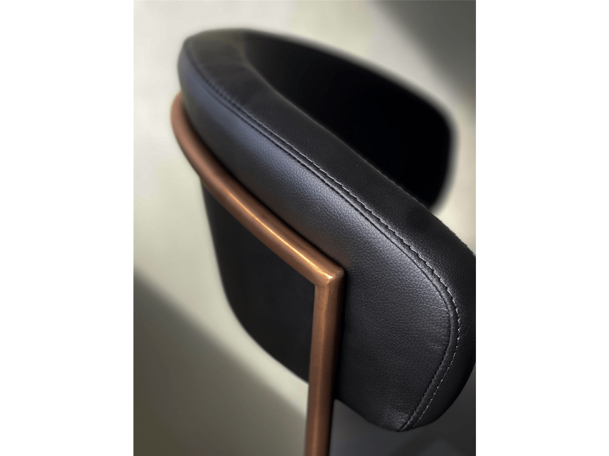 Nova Barstool Black/Rose Gold - Euro Living Furniture