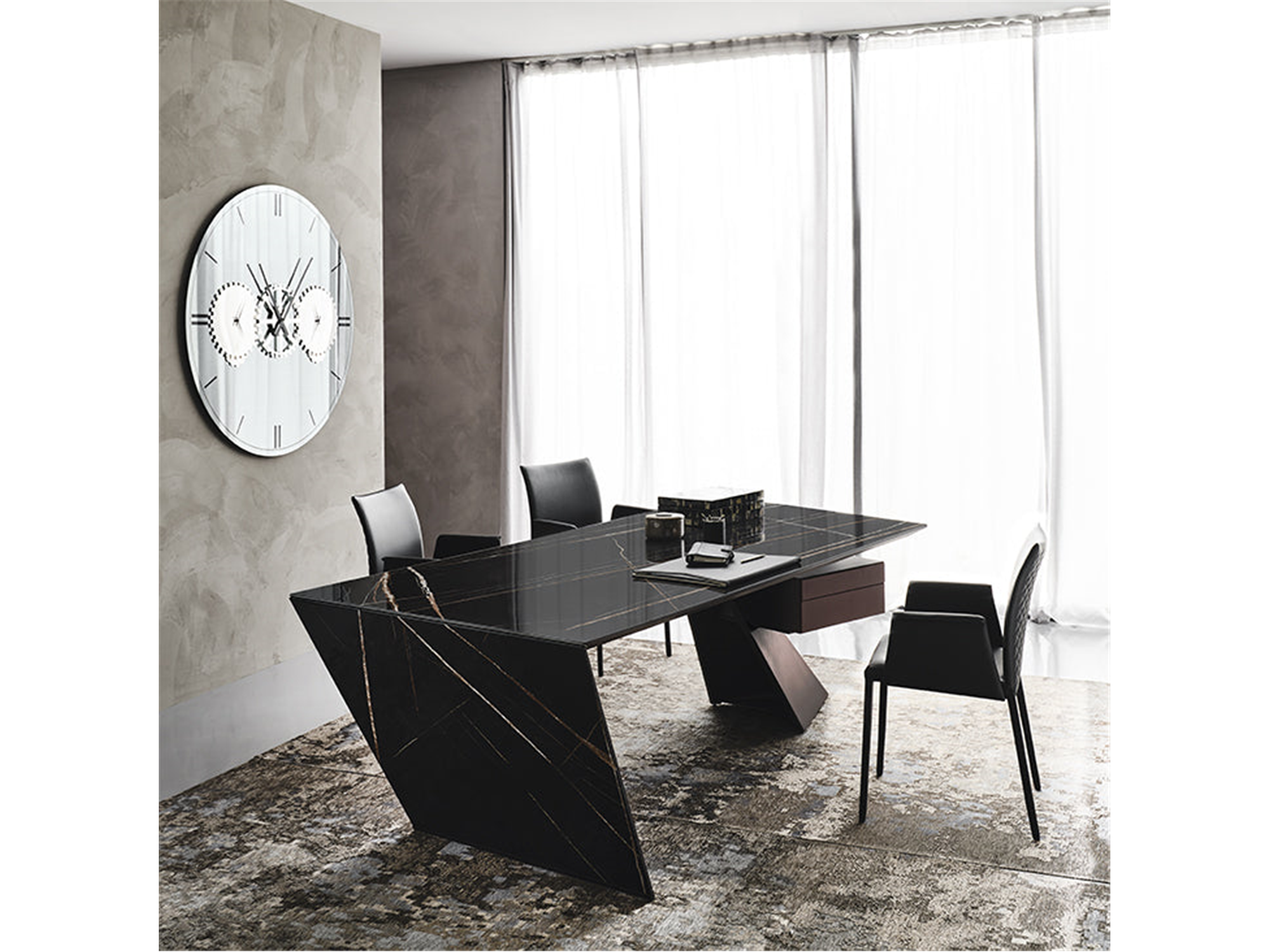 Nasdaq Keramik Desk - Euro Living Furniture