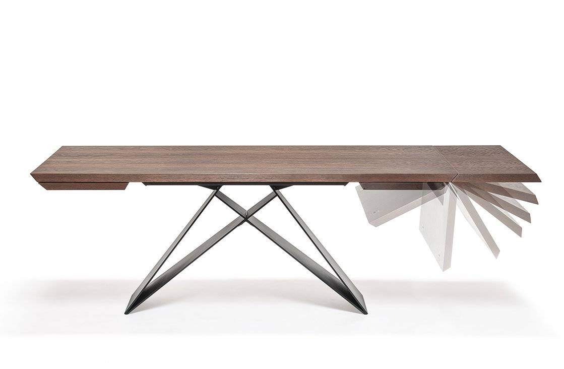 Premier Wood Drive Dining Table - 78"W - Euro Living Furniture