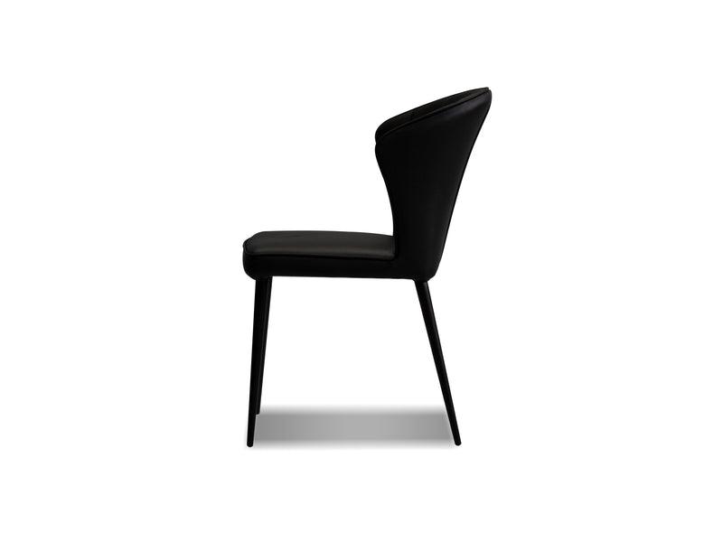 ARIANA DINING CHAIR BLACK - Euro Living Furniture