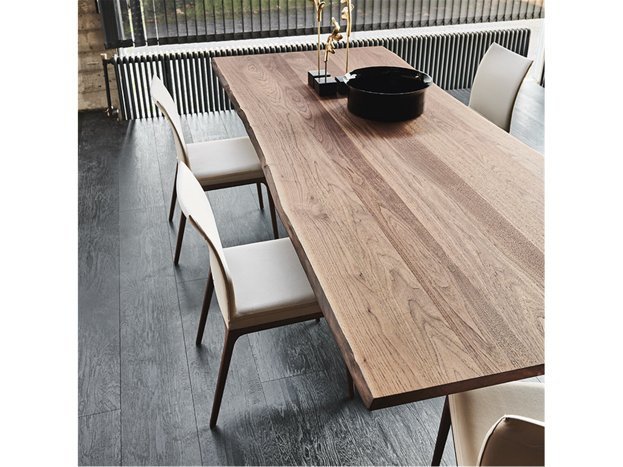 Spyder Wood Dining Table - 118"W - Euro Living Furniture