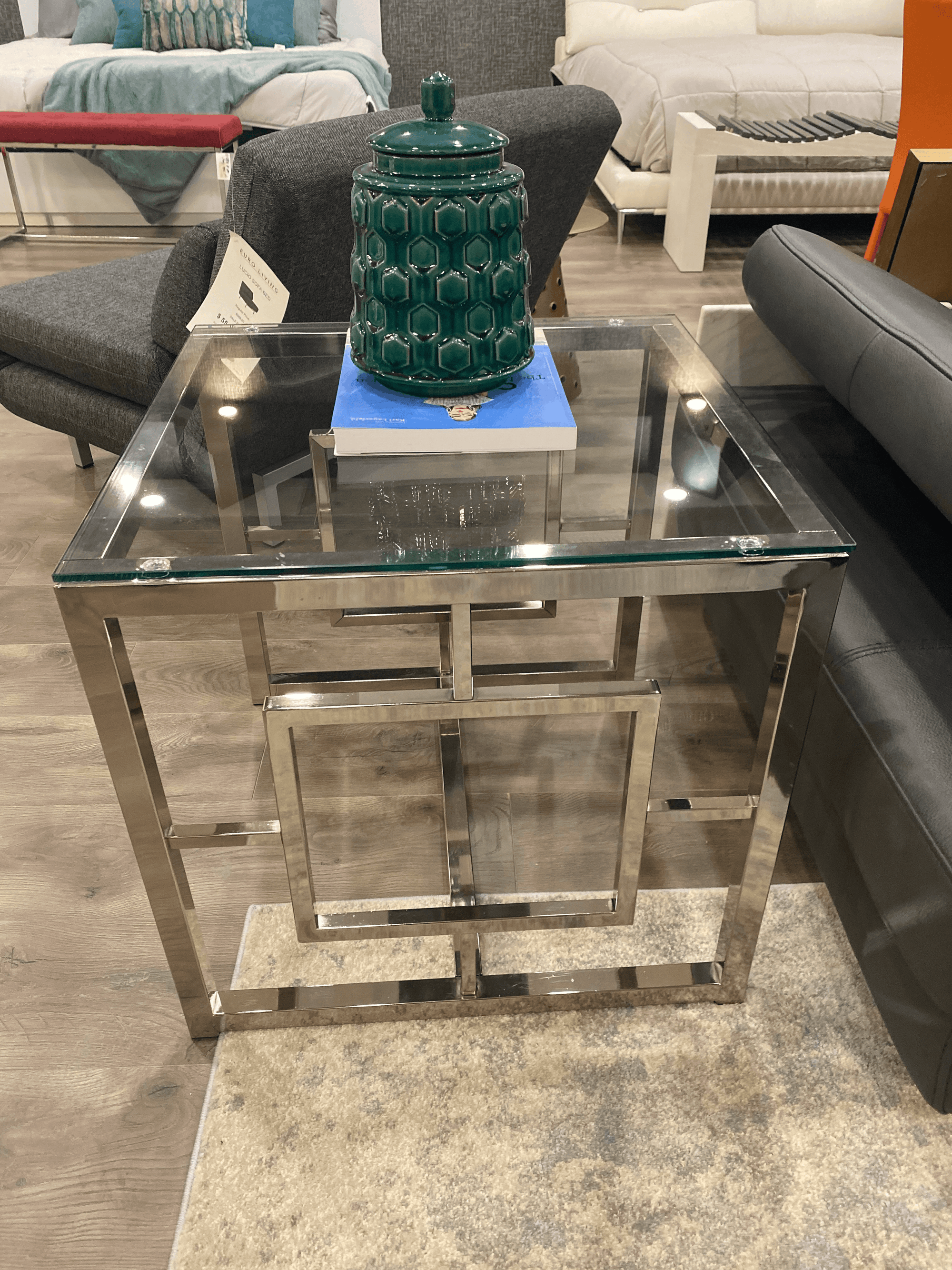 Squared End Table - Euro Living Furniture