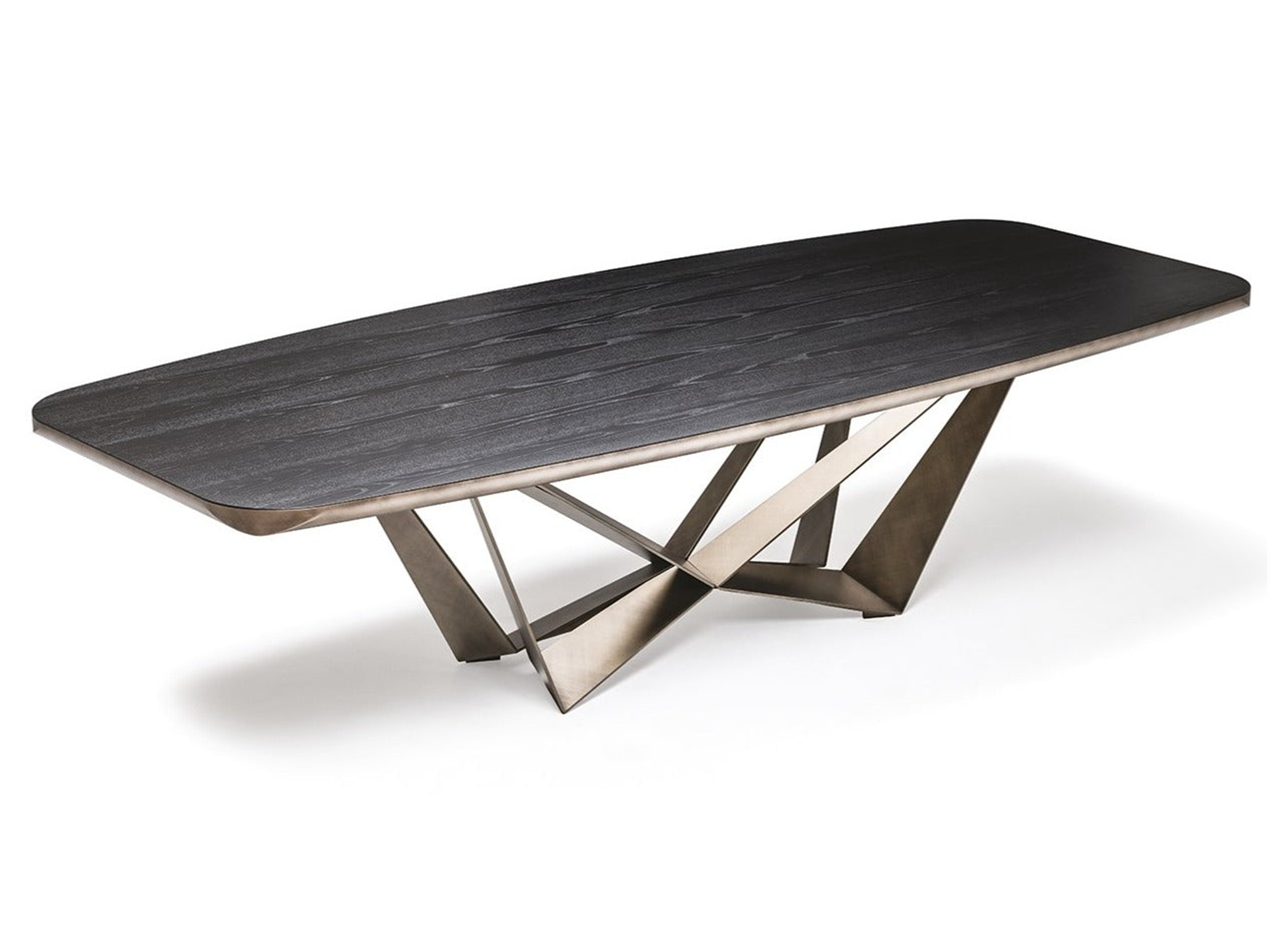 Skorpio Wood Master Dining Table - 118"W - Euro Living Furniture