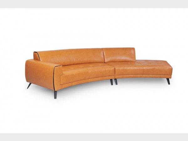 Crescent Leather Sofa Sectional