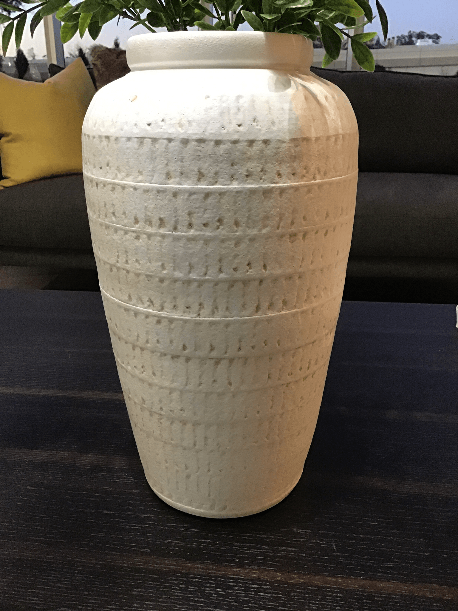 White Tall vase, Medium - Euro Living Furniture