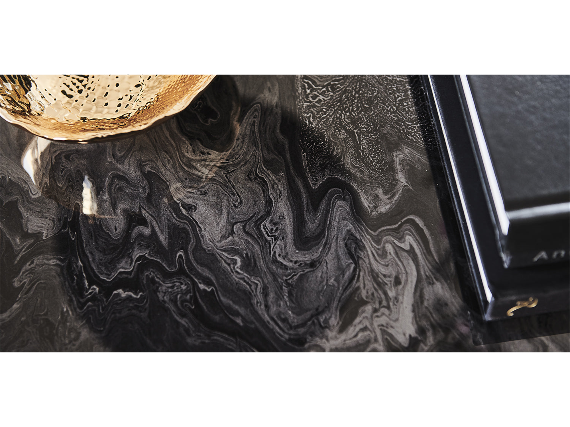 Skorpio Crystalart Dining table - 118"W - Euro Living Furniture