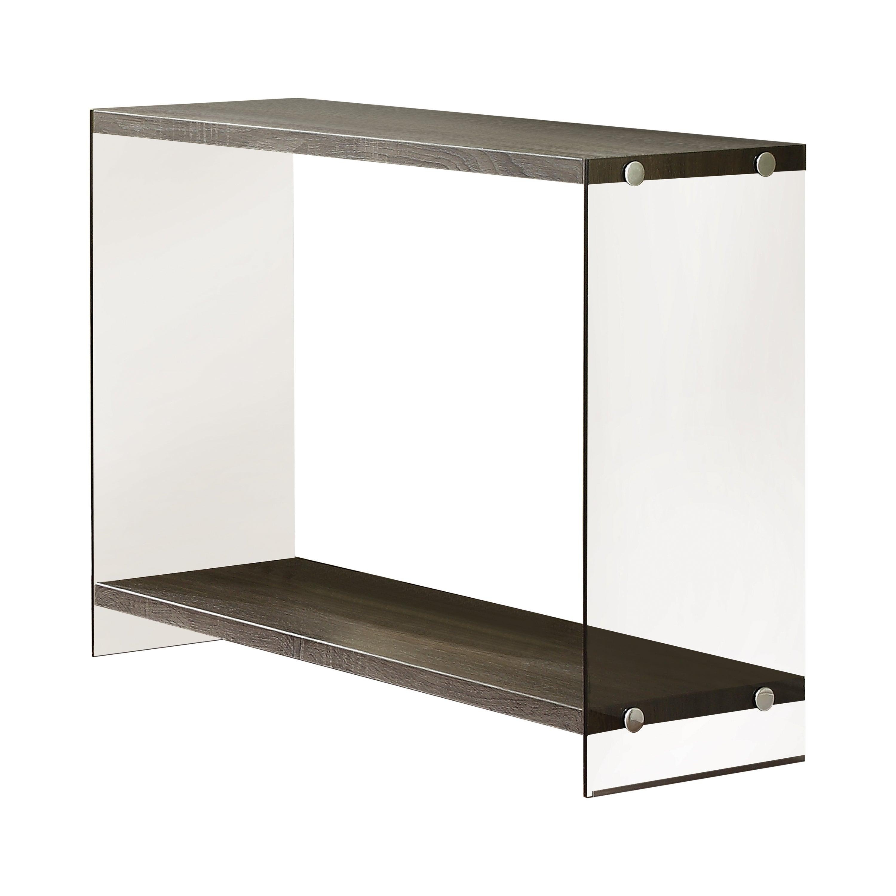 Sofa Table With Shelf Weathered Grey - Euro Living Furniture