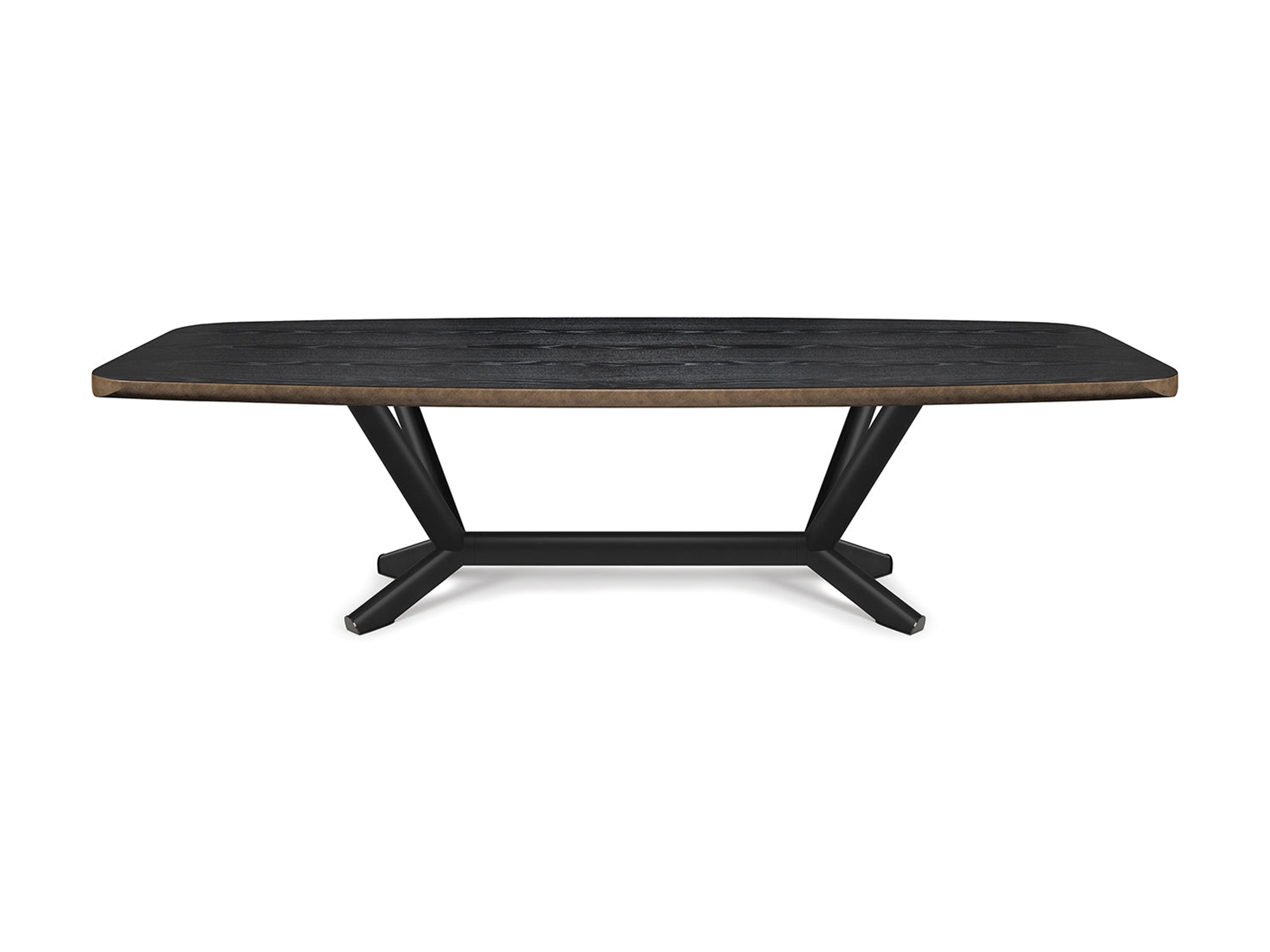 Planer Wood Dining Table - 118"W - Euro Living Furniture