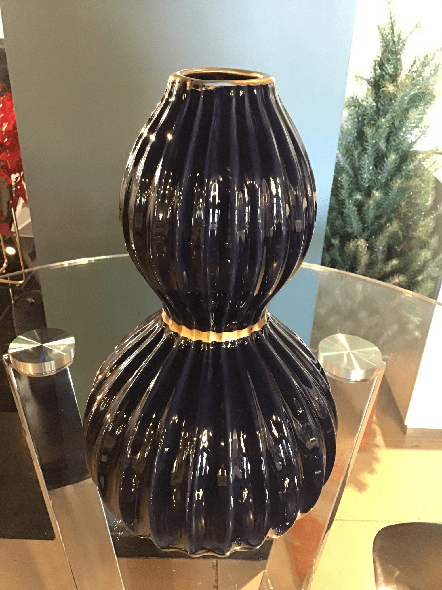 Aladdin Vase, Blue - Euro Living Furniture