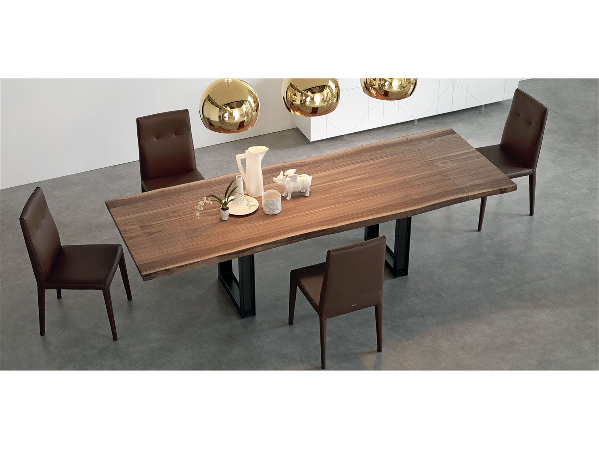 Sigma Drive Extension Dining Table - 94"W - Euro Living Furniture