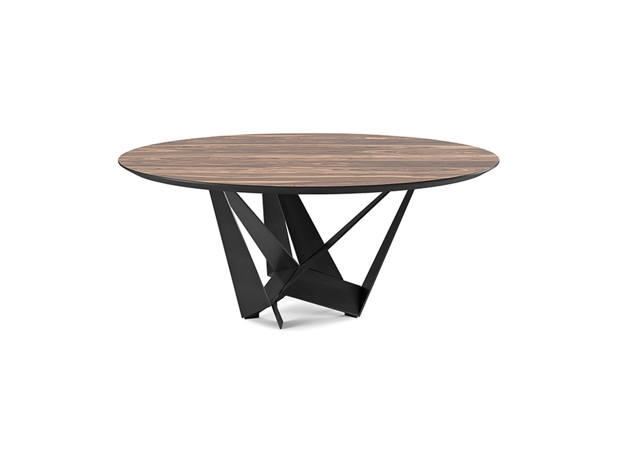 Skorpio Round Dining Table - 71"Dia - Euro Living Furniture