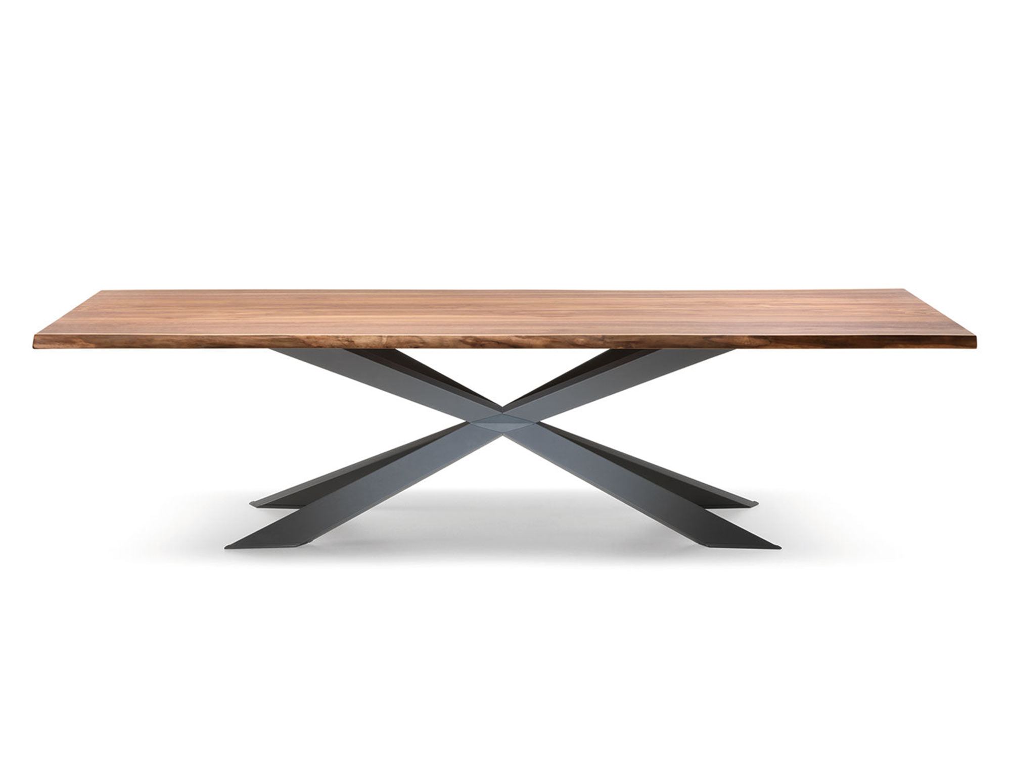 Spyder Wood Dining Table - 118"W - Euro Living Furniture