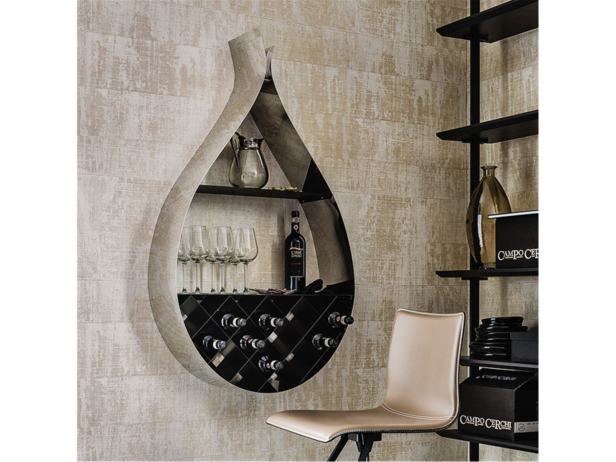 Drop Wine Rack - Euro Living Furniture