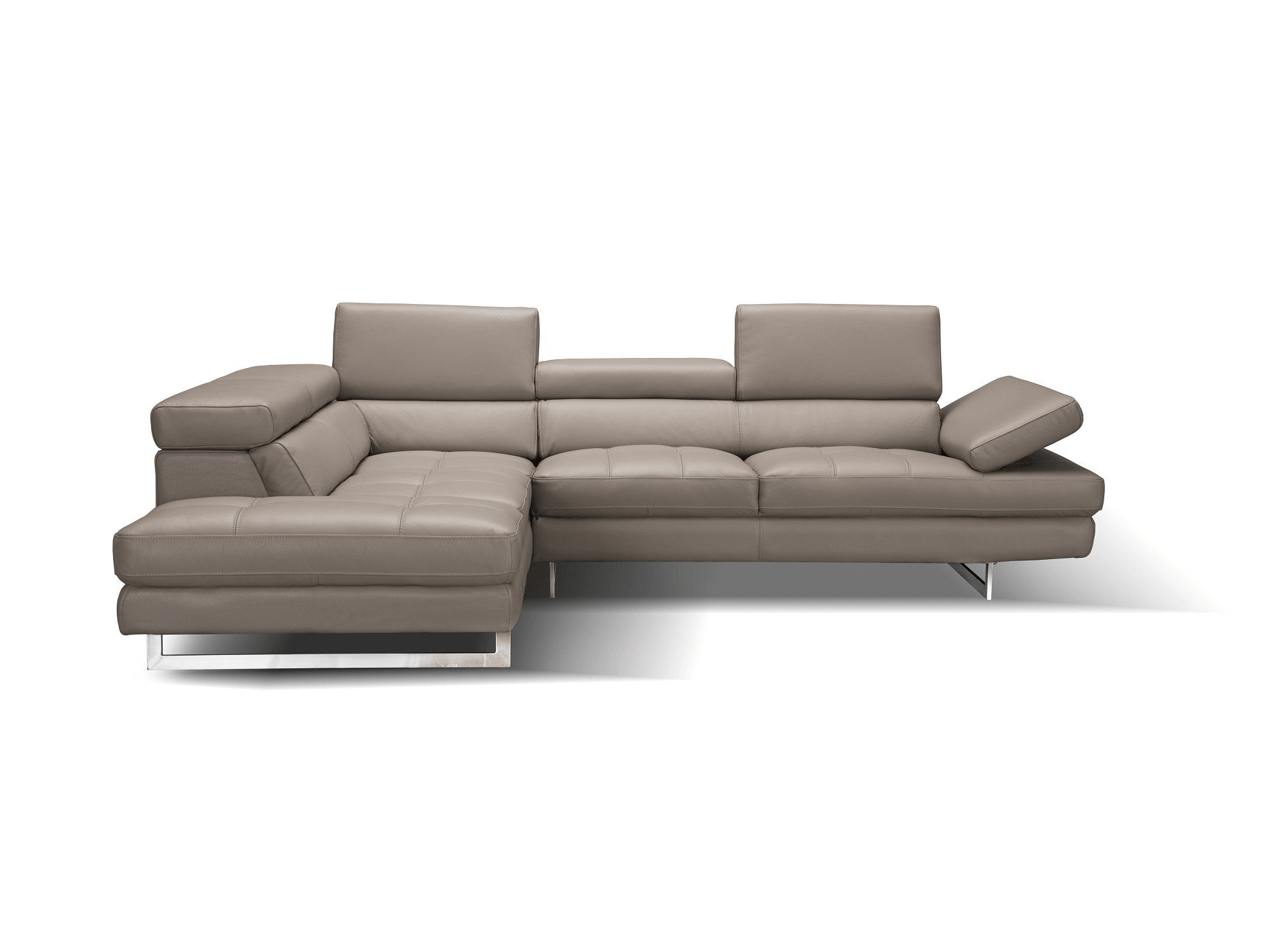 Modernology Italian Leather Sectional in Peanut - Euro Living Furniture