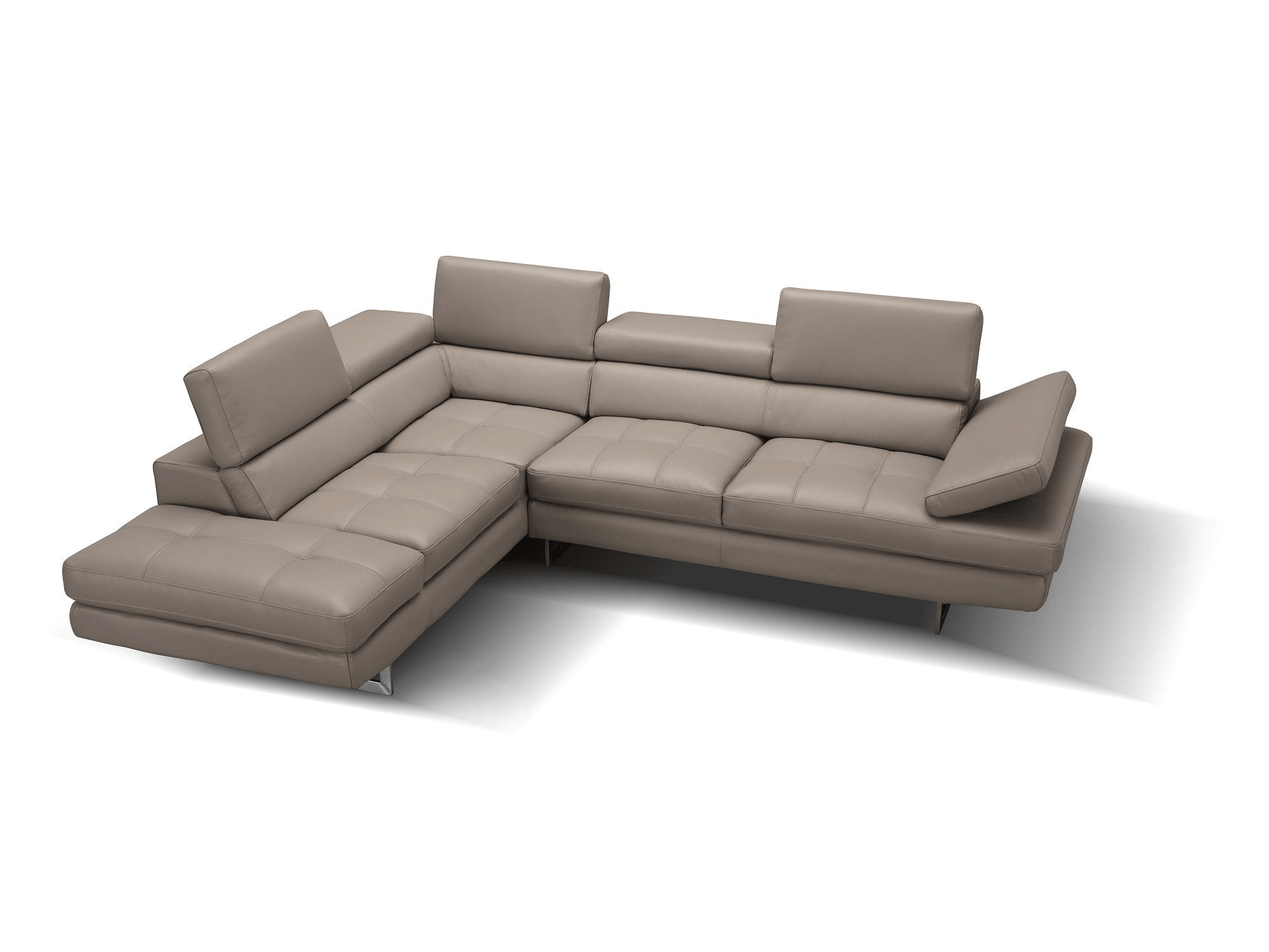 Modernology Italian Leather Sectional in Peanut - Euro Living Furniture