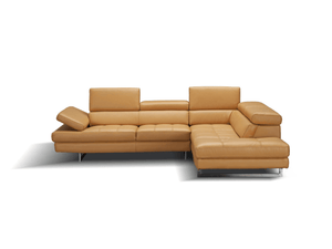 Modernology Italian Leather Sectional in Freesia - Euro Living Furniture