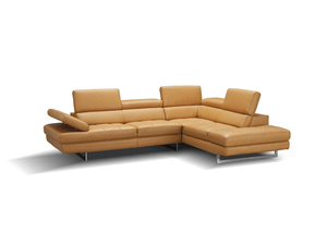 Modernology Italian Leather Sectional in Freesia - Euro Living Furniture
