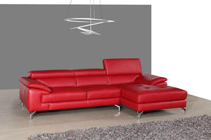 Agnes Premium Leather Sectional - Black - Euro Living Furniture