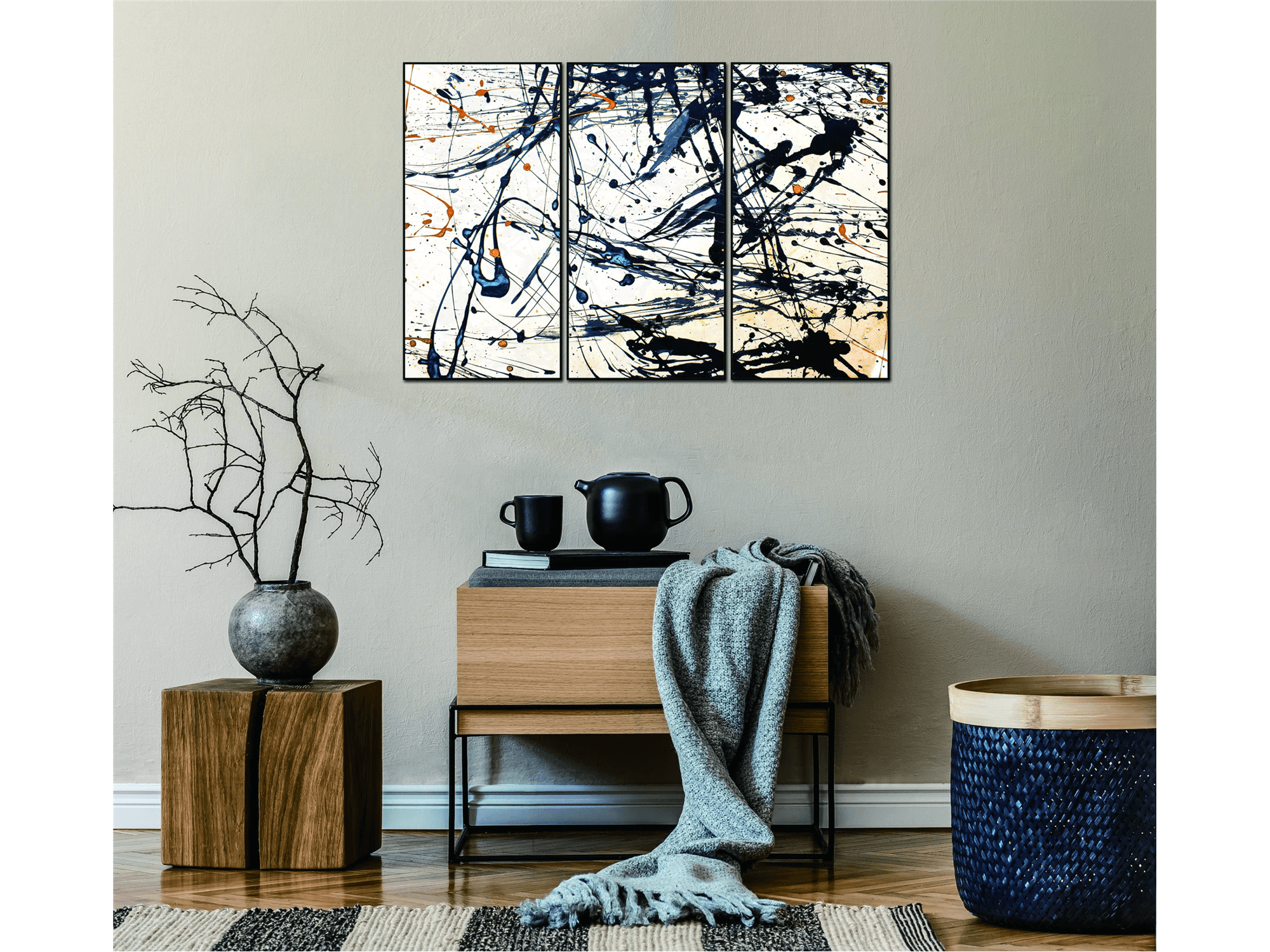 Nathaniel Canvas Wall Art - Euro Living Furniture