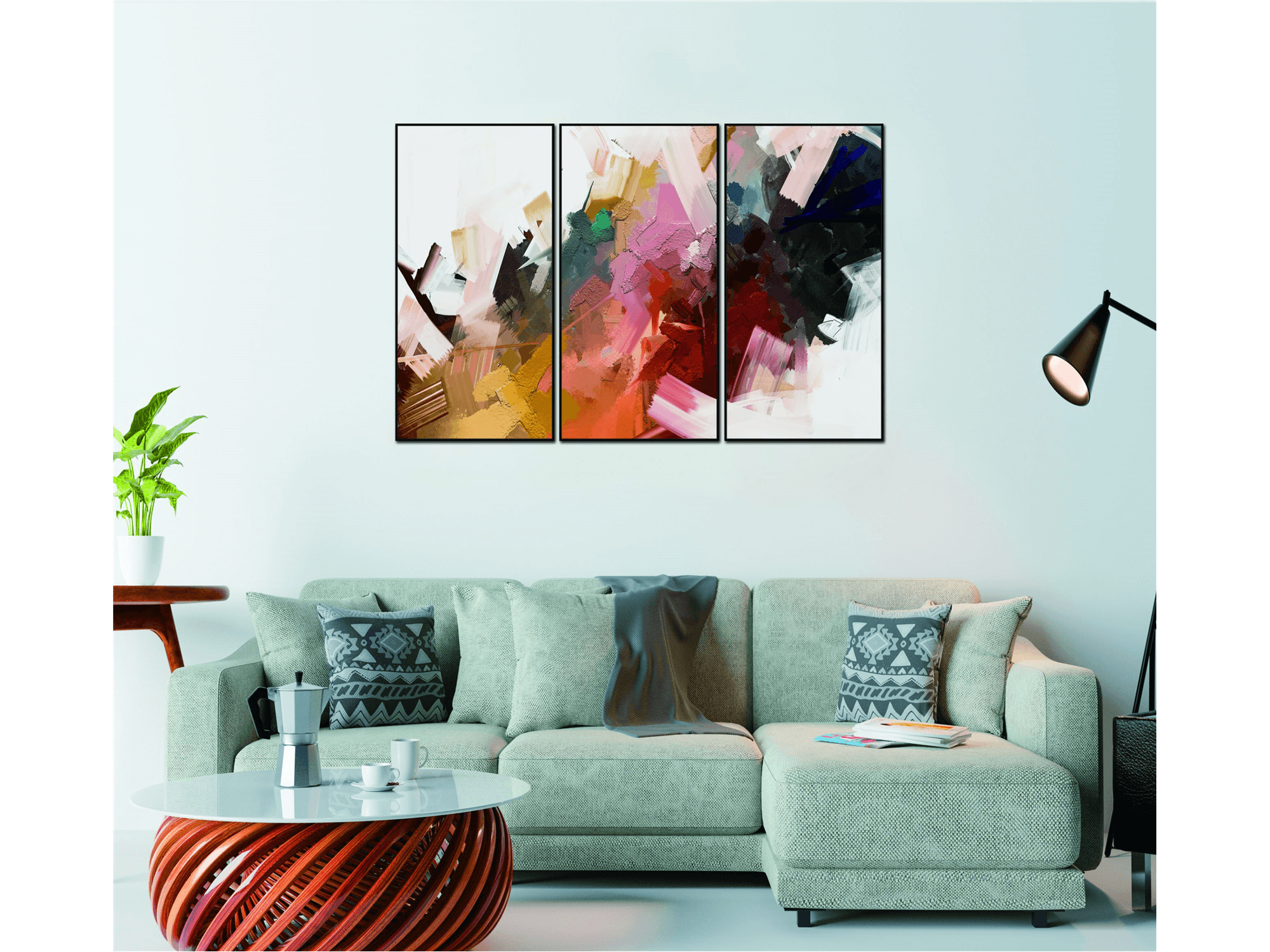 Leroi Canvas Wall Art - Euro Living Furniture