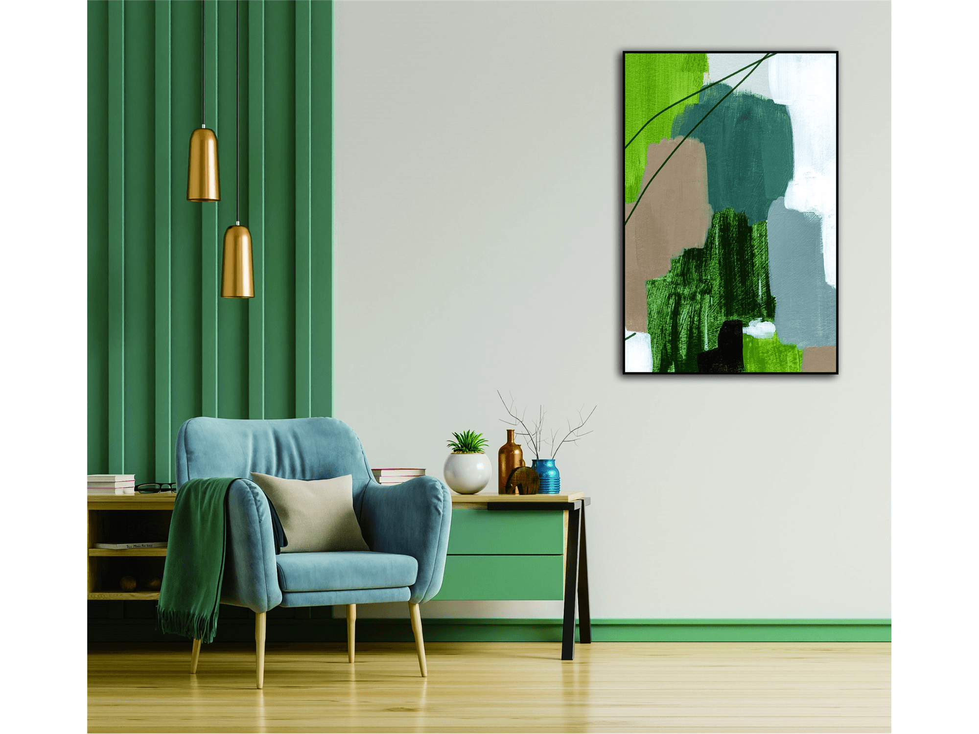 Gerry Canvas Wall Art - Euro Living Furniture