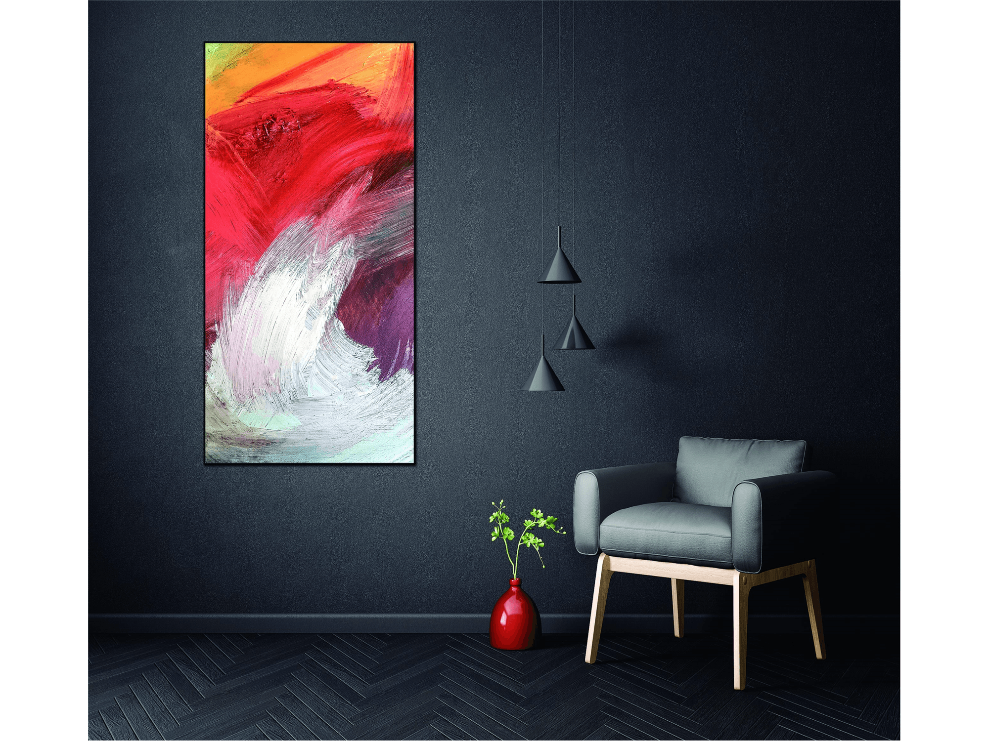 Kaelee Canvas Wall Art - Euro Living Furniture