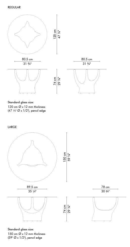 ACACIA DINING TABLE 54" - Euro Living Furniture