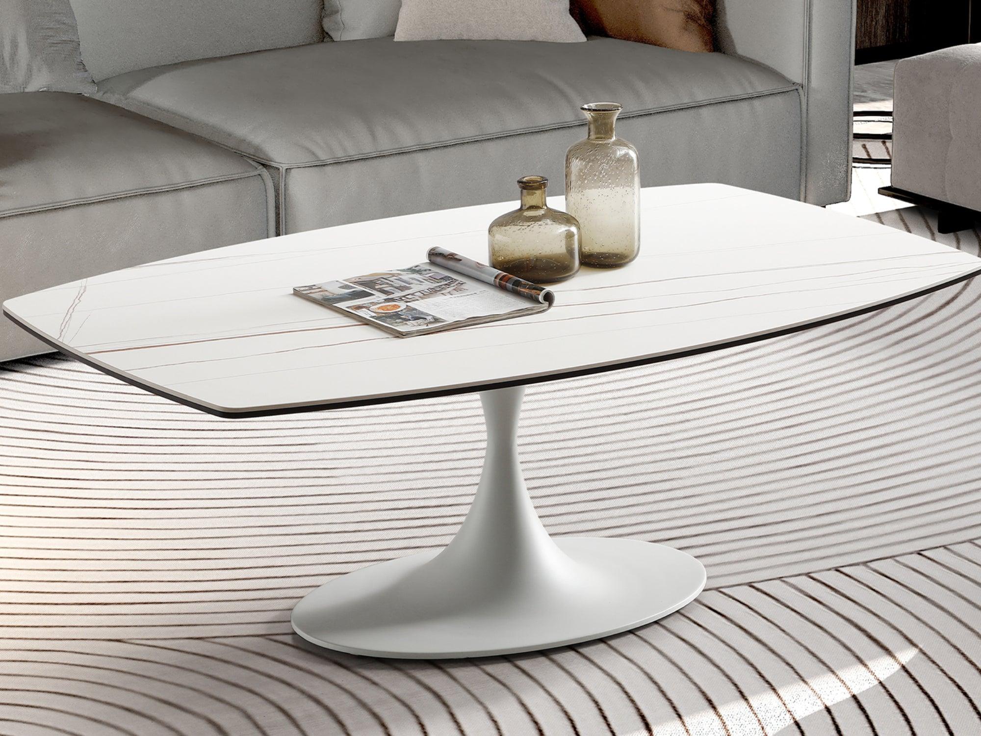 Amarosa Coffee Table White - Euro Living Furniture