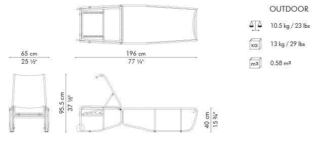 ARIA CHAISE LOUNGE - Euro Living Furniture
