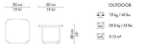 ARIA END TABLE - Euro Living Furniture
