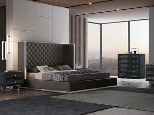 Zahar Brazo King Size Bed - Euro Living Furniture