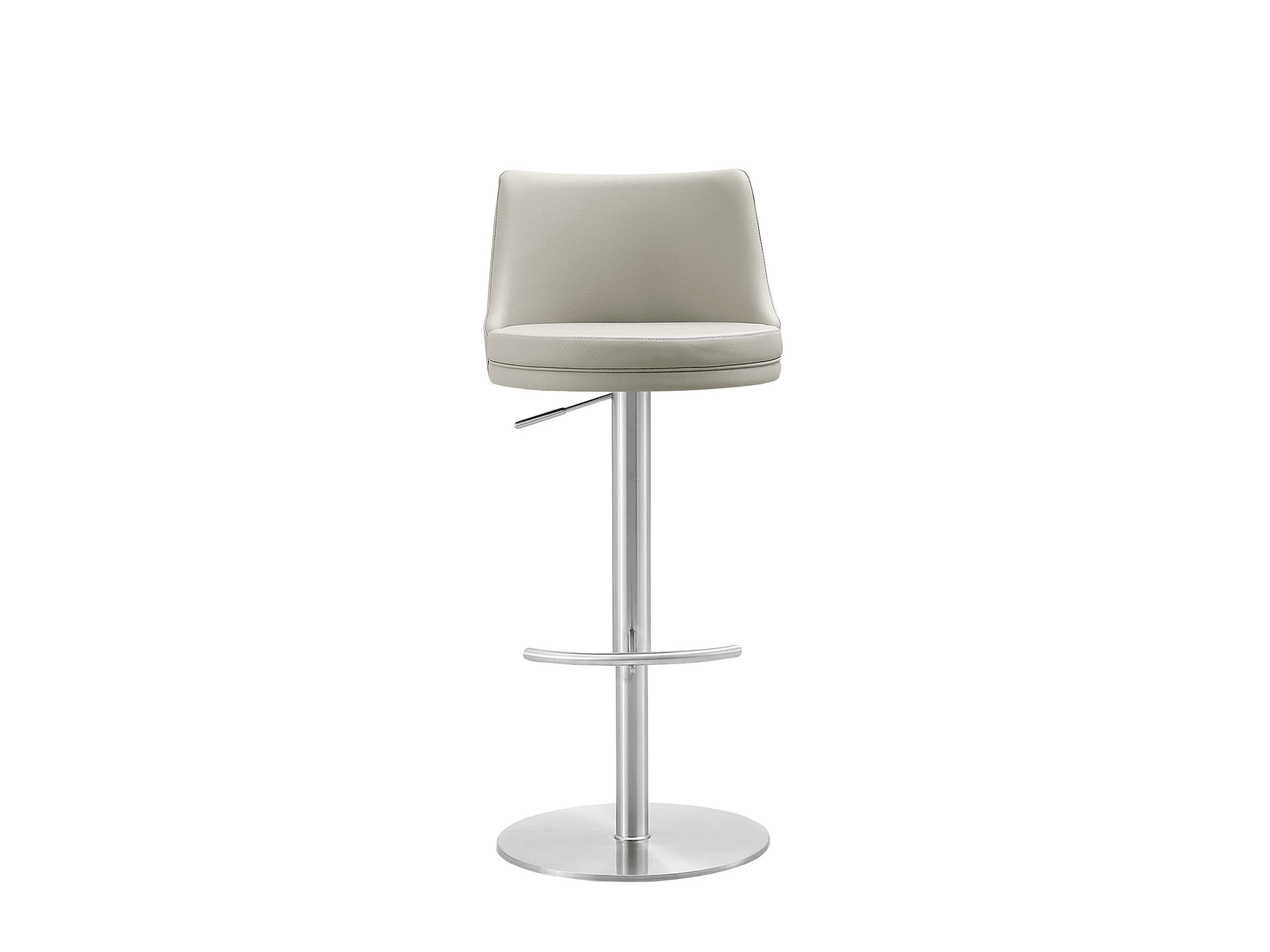 Carter Barstool Light Grey/Silver - Euro Living Furniture