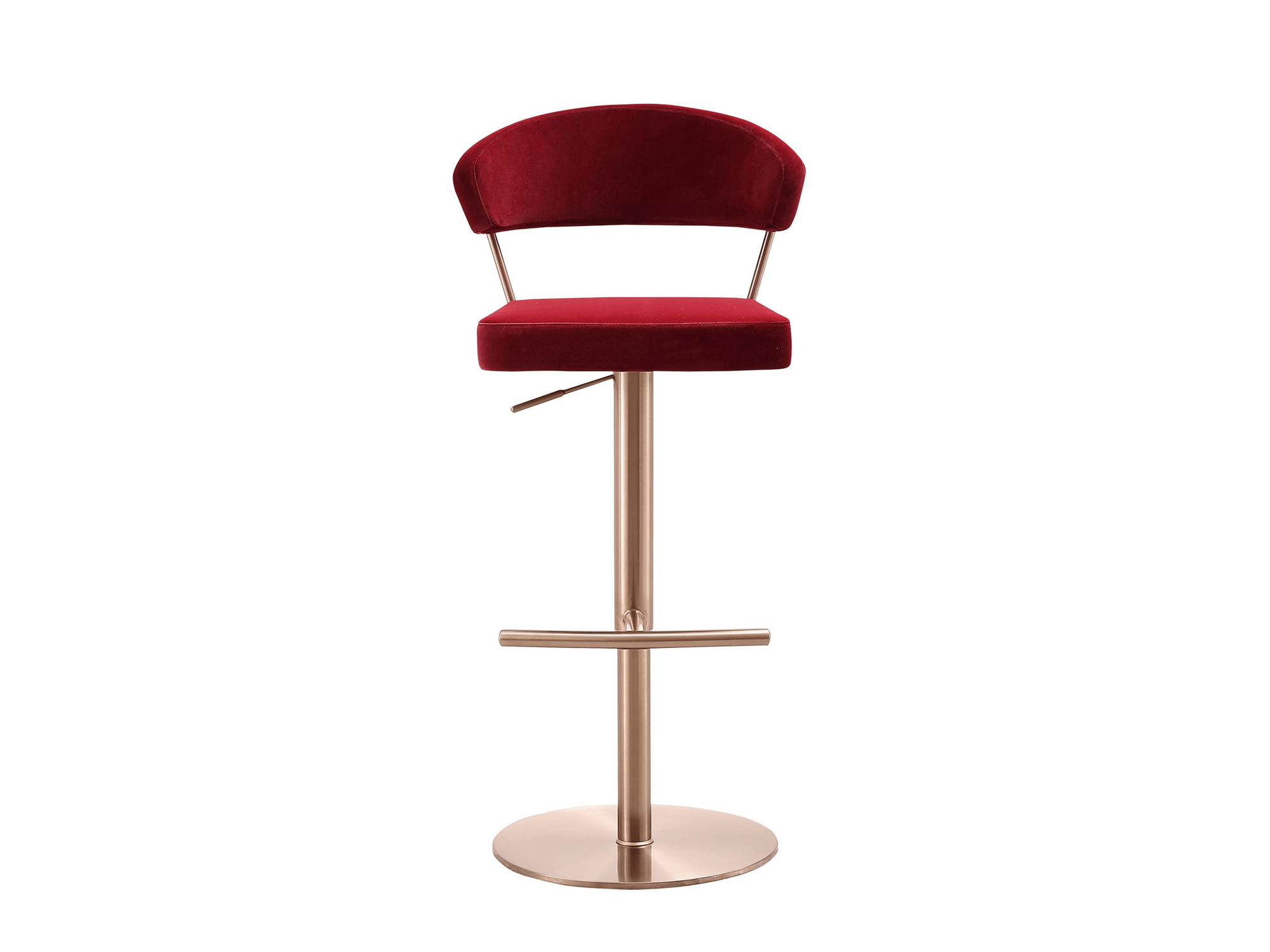 Nova Barstool Red/Rose Gold - Euro Living Furniture