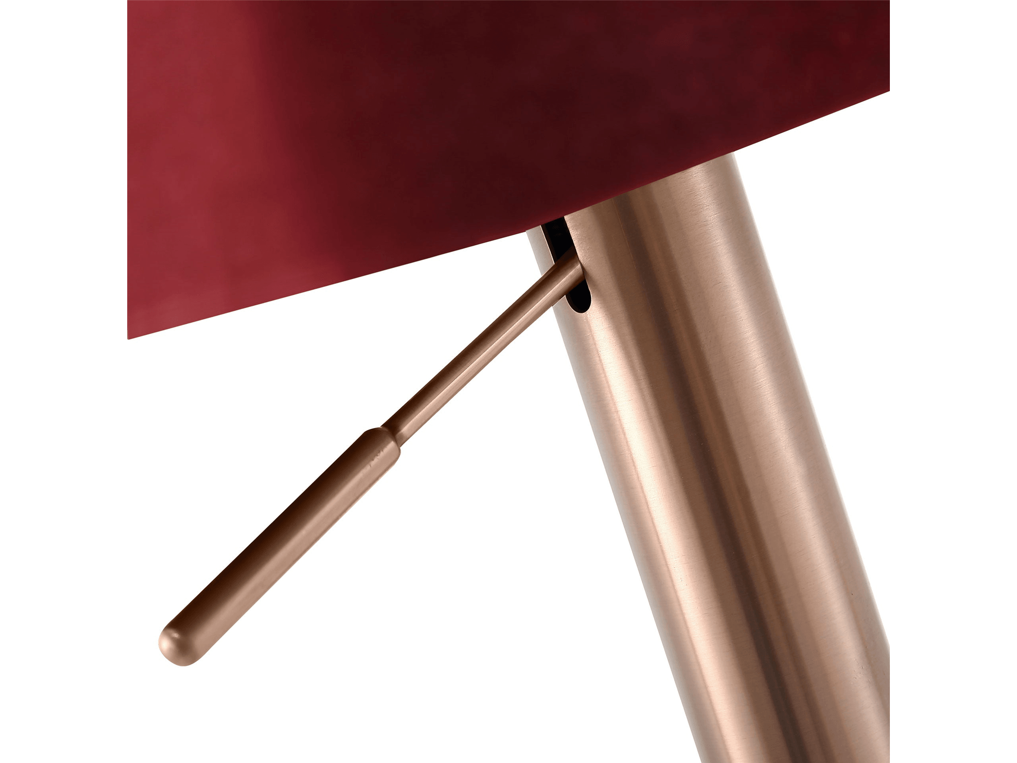 Nova Barstool Red/Rose Gold - Euro Living Furniture