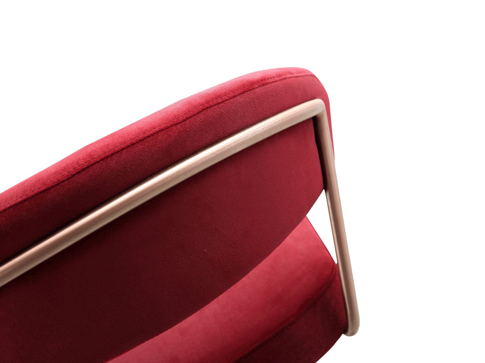 Nova Barstool Red/Rose Gold - Euro Living Furniture