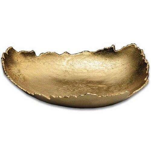 Bublitz Gilded Torn Texture Decorative Bowl - Euro Living Furniture