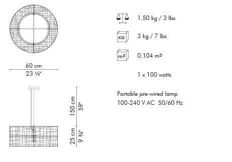 C U C ME HANGING LAMP - Euro Living Furniture