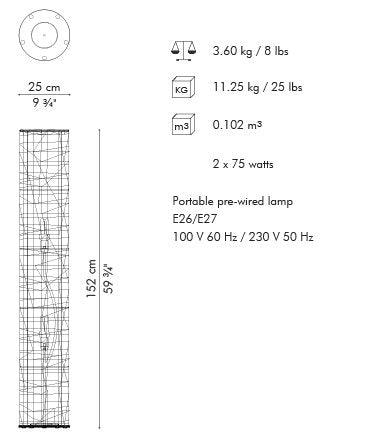 C U C ME O FLOOR LAMP(LARGE) - Euro Living Furniture