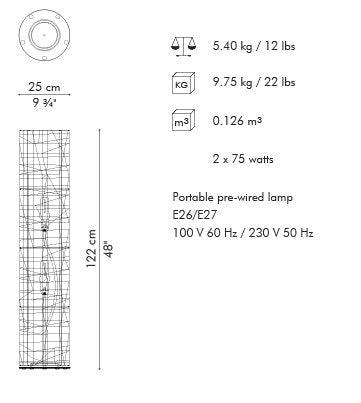 C U C ME O FLOOR LAMP (MEDIUM) - Euro Living Furniture