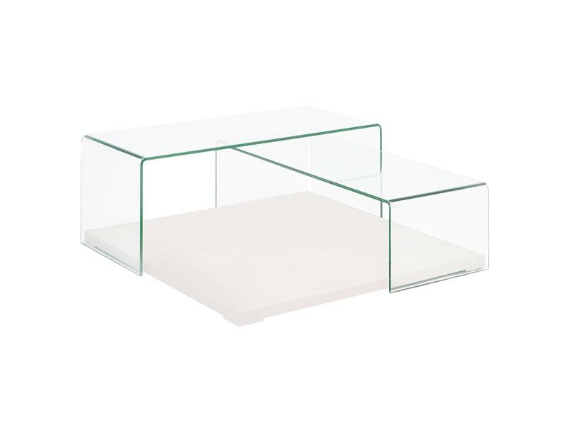Keith White Coffee Table - Euro Living Furniture