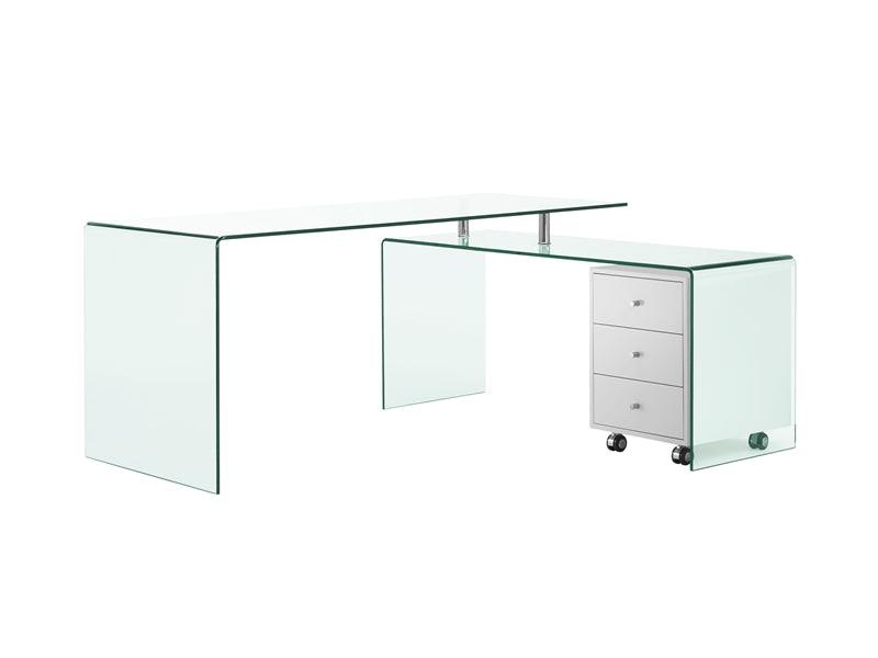Denny White Office Desk - Euro Living Furniture