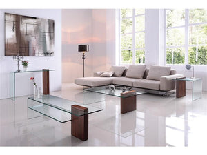 Bruno Walnut Coffee Table - Euro Living Furniture