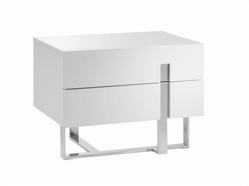 Conor White Nightstand - Euro Living Furniture