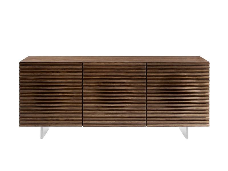 Luna Walnut Modern Buffet - Euro Living Furniture