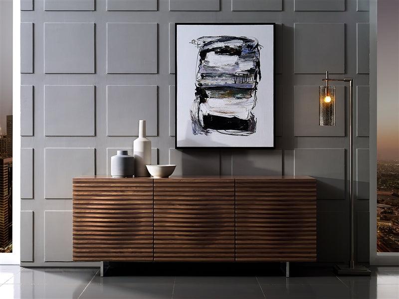 Luna Walnut Modern Buffet - Euro Living Furniture