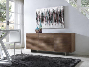 Luna Walnut Modern Buffet - Euro Living Furniture