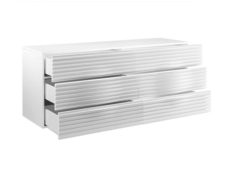 Luna White Dresser - Euro Living Furniture