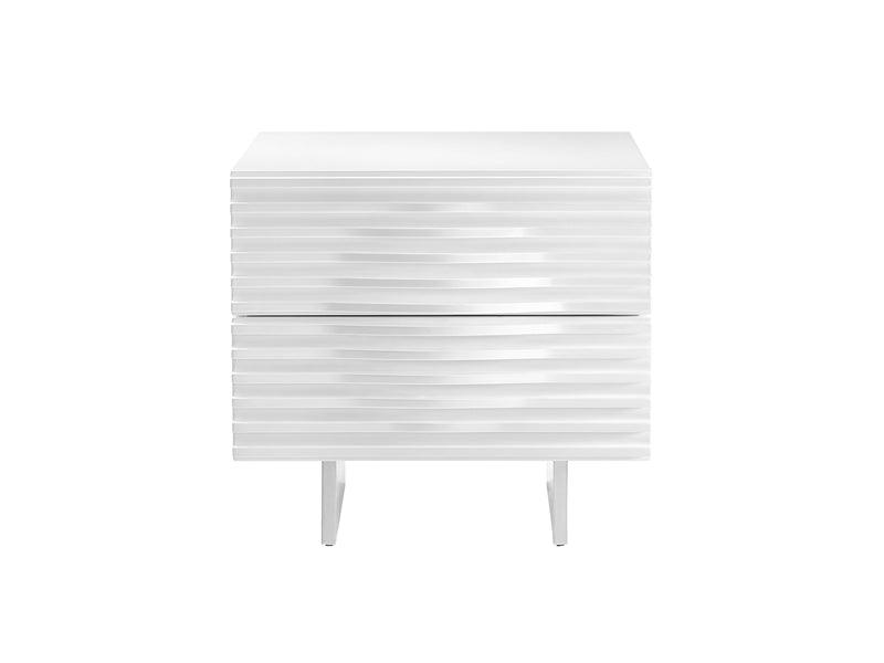 Luna White Nightstand - Euro Living Furniture