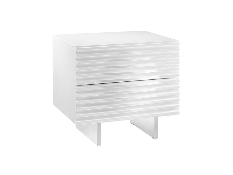 Luna White Nightstand - Euro Living Furniture