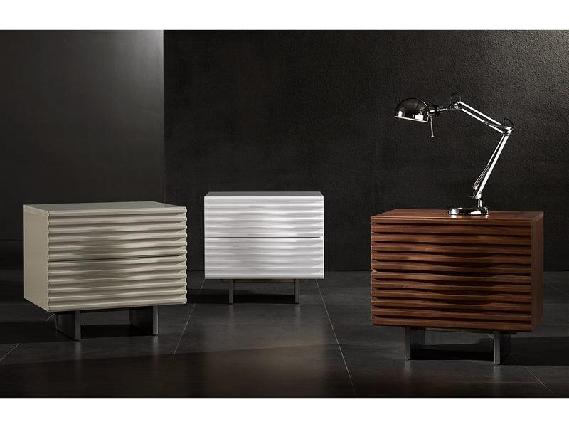 Luna White Nightstand - Euro Living Furniture